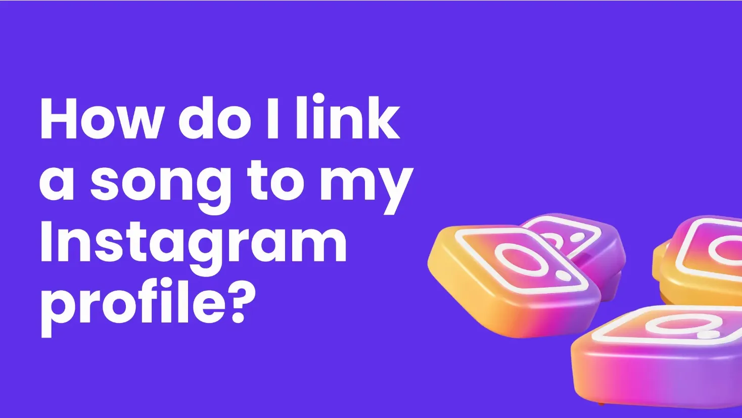 How do I link a song to my Instagram profile?